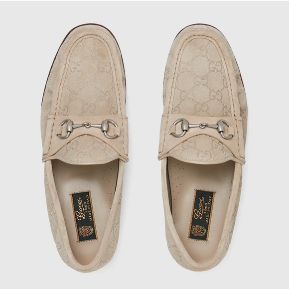 Gucci Men's Horsebit 1953 Loafer Oatmeal Size 10 MSRP $1,050 - Picture 6 of 11